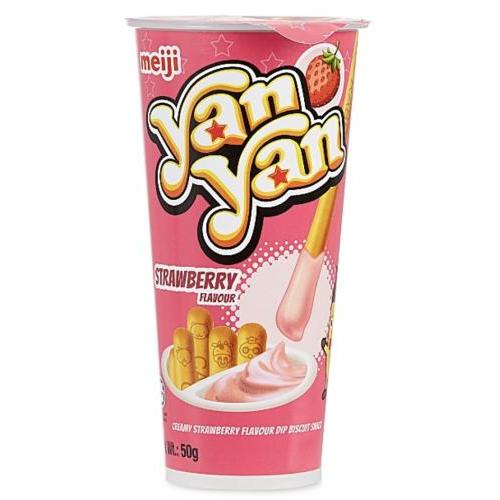 Yanyan 饼干条草莓味 50g