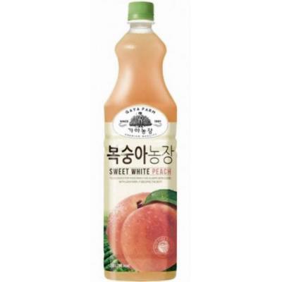 韩国进口熊津伽亚农场桃汁 1.5L
