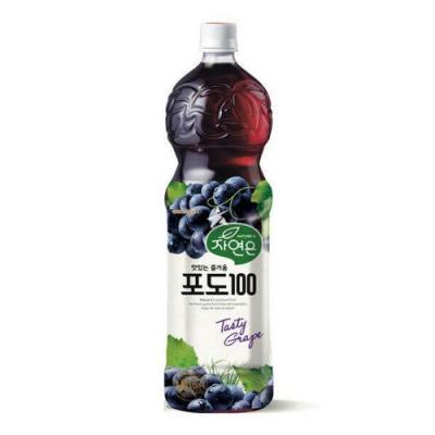 韩国进口熊津葡萄汁饮料 1.5L