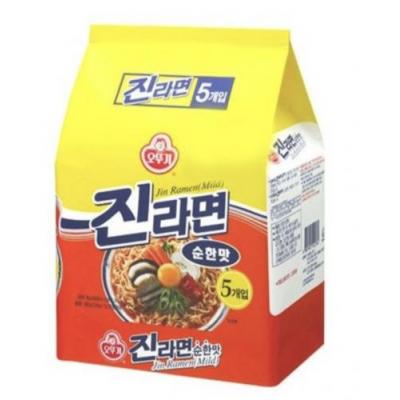 韩国进口不倒翁金拉面（辣味） 120g (5袋）