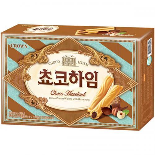 韩国进口克丽安巧克力榛子威化饼干 47g