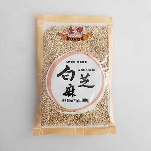 康乐带皮生白芝麻 100g