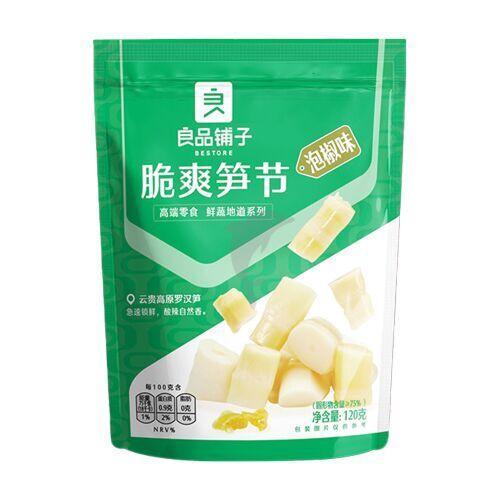 良品铺子脆爽笋结 泡椒味 120g