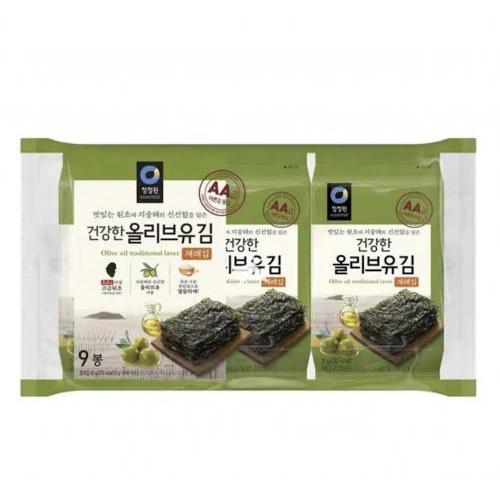 Daesang Sesaoned Laver in Tray(Olive Oil) 15g (5g*3)