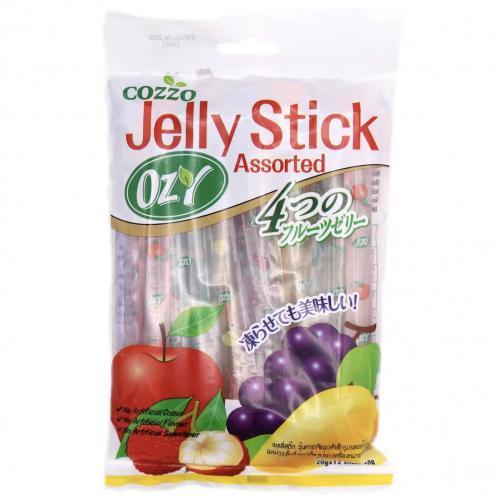 OZY Fruit Jelly Sticks-Assort (12pcs) Gr+Ma+Ap+Ly 240g