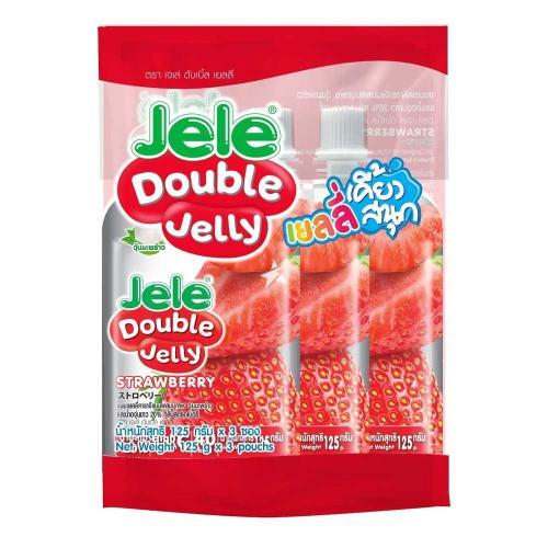 Jele Double Jelly Strawberry Flavour 3*125g