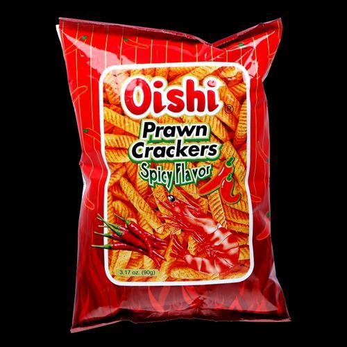 Oishi Prawn Crackers Spicy 90g