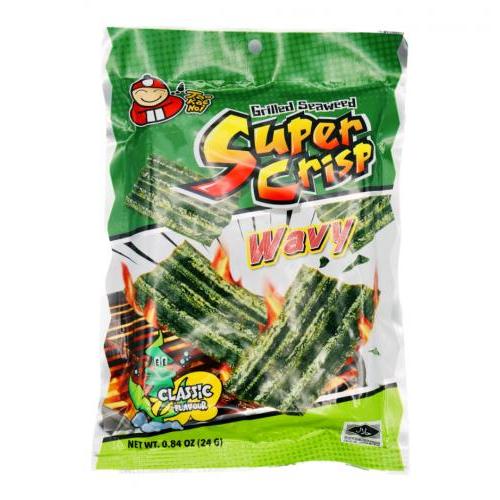 TAO KAE NOI Grilled Super Crisp Wavy Seaweed Classic 24g