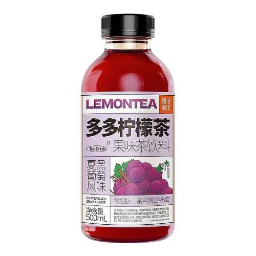 果子熟了多多柠檬茶黑葡萄 500ml