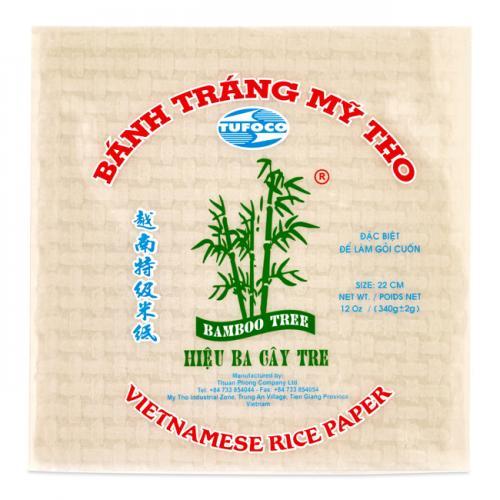 Bamboo Tree Rice Paper 22cm Square 340g