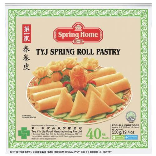 TT 8.5 inch Spring Roll Pastry 40 sheet 550g