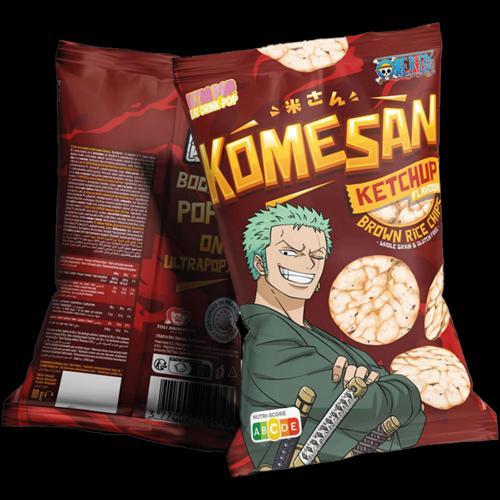 Ultra Pop Komesan One Piece  Ketchup Flavored Rice Chips 60g