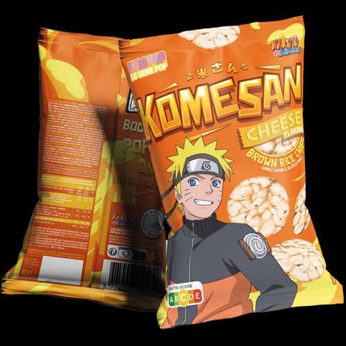 Ultra Pop Komesan Naruto Shippuden Cheese Flavored Rice Chips 60g