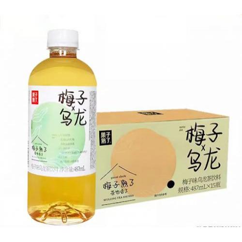 果子熟了梅子味乌⻰茶饮料 487ml