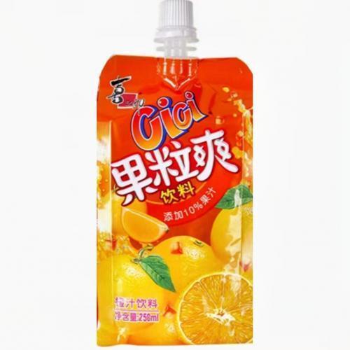 喜之郎果粒爽 橙汁 258ml