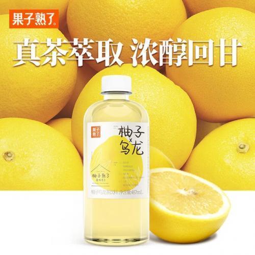 果子熟了柚子乌龙茶饮料 487ml