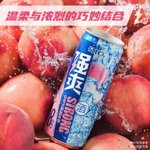 RIO强爽 白桃伏特加风味 鸡尾酒（预调酒）500ml/罐 8%VOL