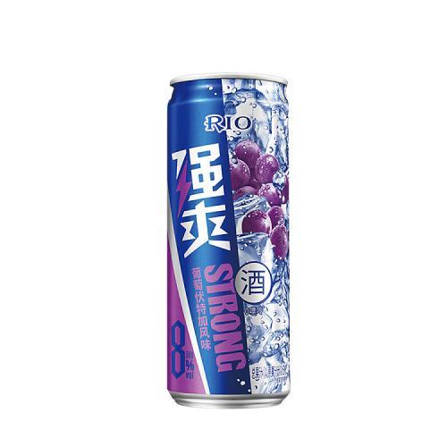 RIO强爽 巨峰葡萄伏特加风味 鸡尾酒（预调酒）500ml/罐 8%VOL