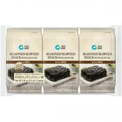 OFood Olive Oil Seaweed Snack (No Tray) 4g*9