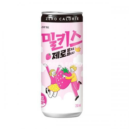 Lotte Milkis Zero (Strawberry Banana) 250ml